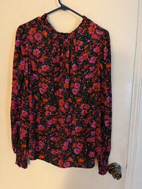 Jodifl Top Floral Medium Purple Green Red
